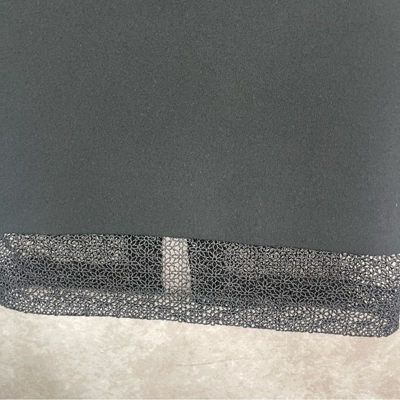 Victoria BeckhamLace Trim Detail Pencil Skirt In Black Women's Size US 6 - Picture 2 of 5